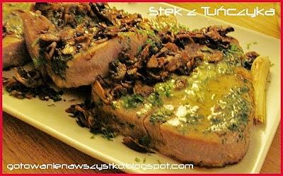 Steki z tuńczyka z trawą cytrynową i masłem anchois