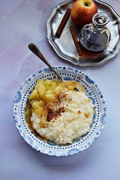 Pudding ryżowy o smaku szarlotki