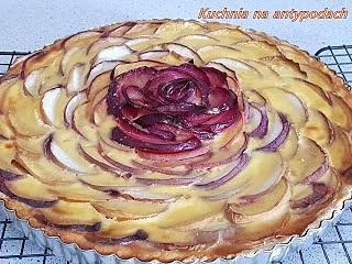 Ciasto brzoskwiniowa róża