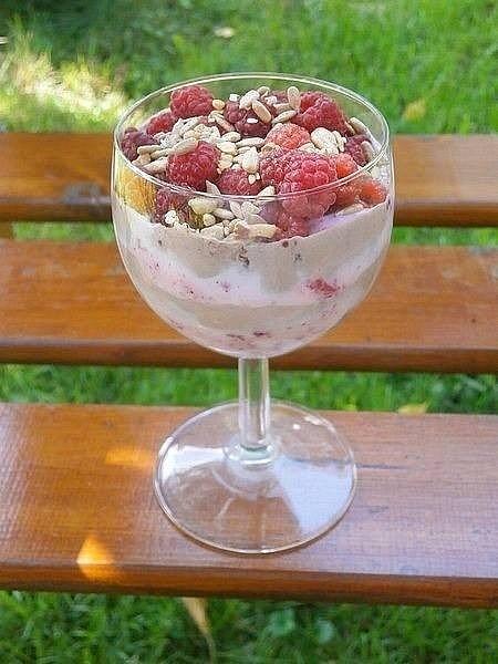 Dwukolorowy deser z tofu