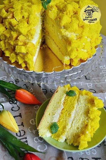 Tort Mimoza – włoski torta mimosa