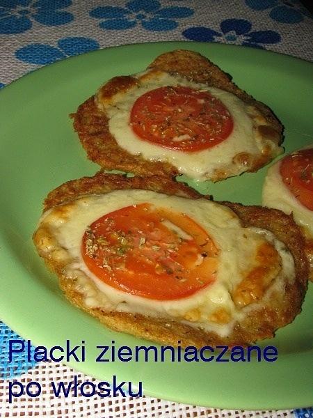 Placki ziemniaczane po włosku z mozzarellą i pomidorami