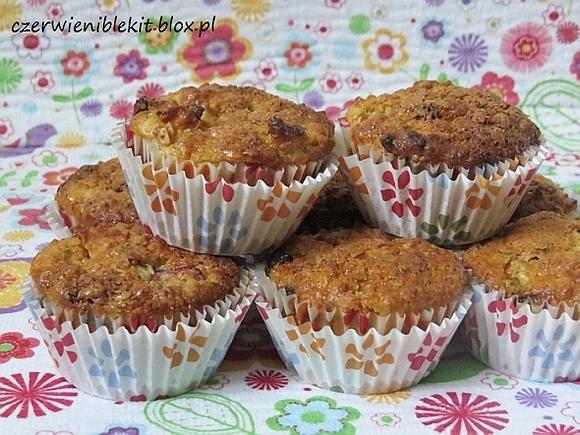 Muffiny twarogowe z owocami