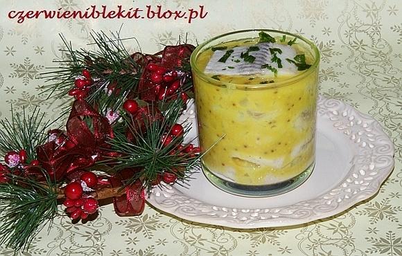Śledź w sosie musztardowym