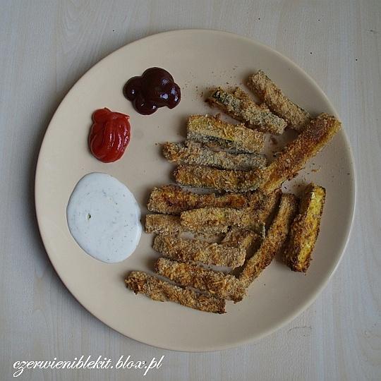 Frytki z cukinii pieczone w piekarniku