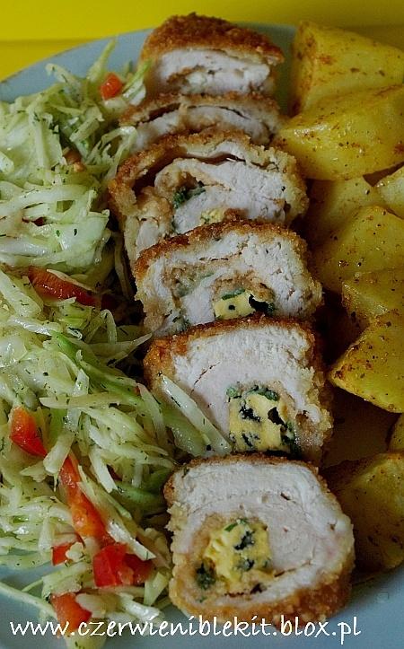 Roladki z kurczaka z masłem orzechowym i lazurem