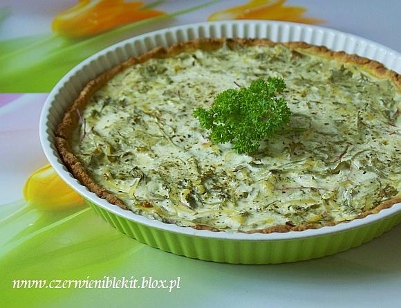 Tarta z botwinką i rukolą
