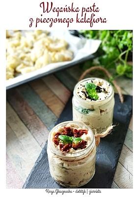 Pasta z pieczonego kalafiora z płatkami drożdżowymi