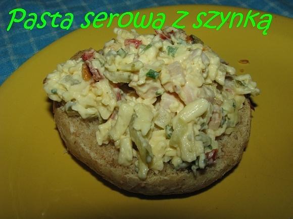 Pasta serowa z szynką