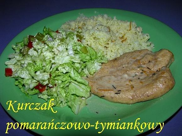 Kurczak pomarańczowo-tymiankowy