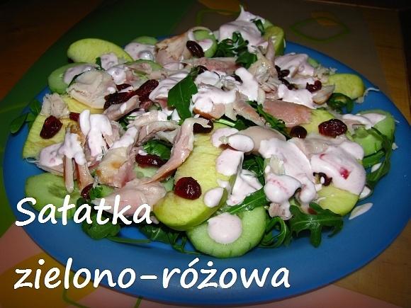 Sałatka zielono-różowa