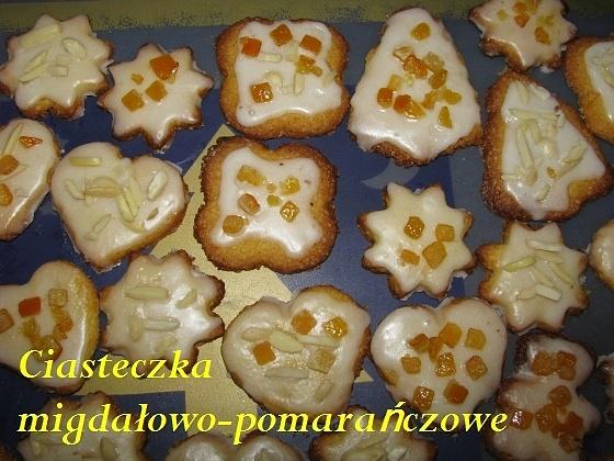 Ciasteczka migdałowo-pomarańczowe