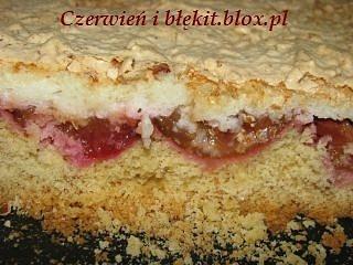 Ciasto śliwkowo-migdałowe z kokosową pierzynką