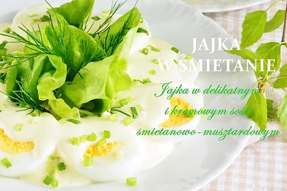 Jajka w sosie śmietanowo-musztardowym