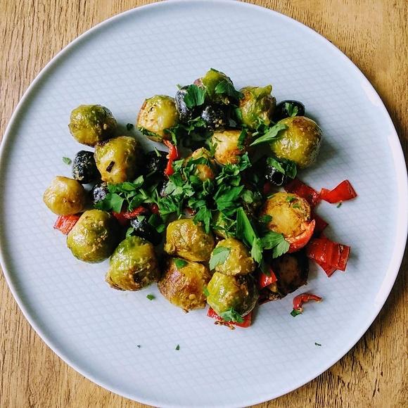 Brukselka smażona z musztardą