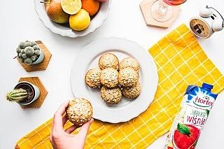 Muffiny owsiane z bananem i jabłkiem