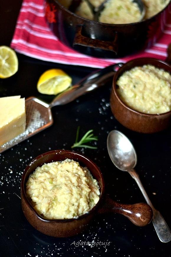 Risotto z cytryną i rozmarynem