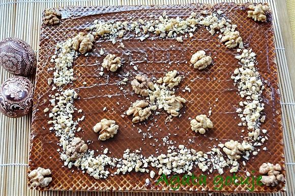 Szybki mazurek na waflach bez pieczenia