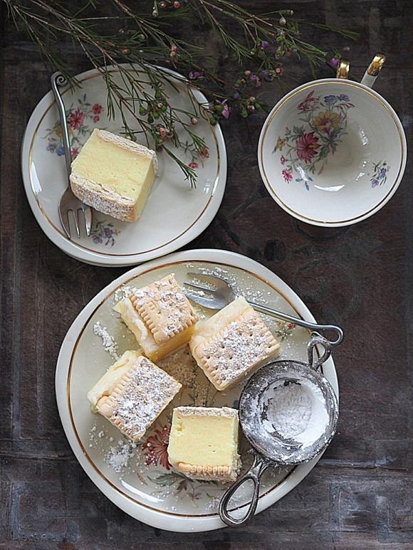 Napoleonka na herbatnikach bez pieczenia przepis vintage