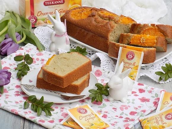 Pomarańczowe ciasto z herbatą
