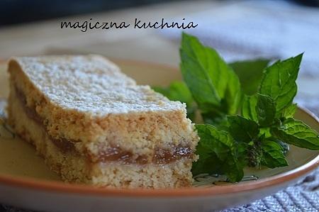 Kruche ciasto z marmoladą z jabłek