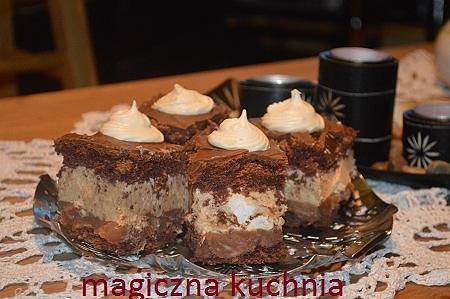 Ciasto chałwowo-czekoladowe