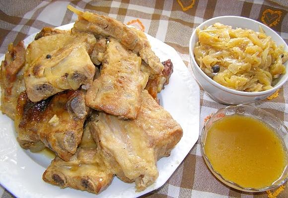 Żeberka w sosie cebulowym z szybkowarem