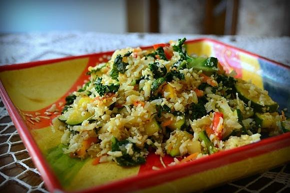 Risotto z kalafiora z warzywami