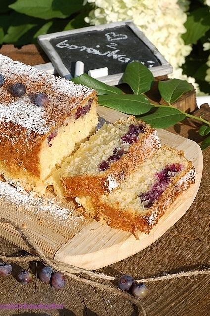 Ciasto kokosowe z borówkami bezglutenowe