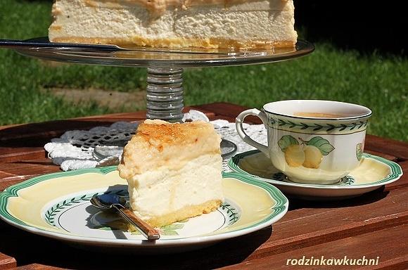 Sernik z kremem katalońskim na kruchym spodzie
