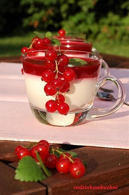 Serniczki na zimno z żelką porzeczkową