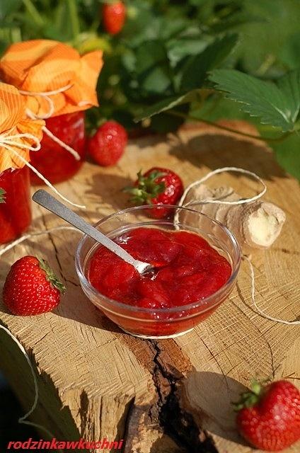 Dżem truskawkowy z imbirem