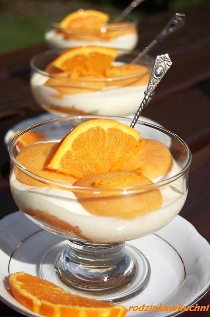 Pomarańczowe tiramisu lekkie i orzeźwiające na lato