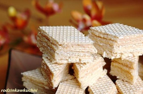 Wafelki kokosowo-kajmakowe