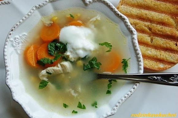 Kukurydziana zupa Oleńki