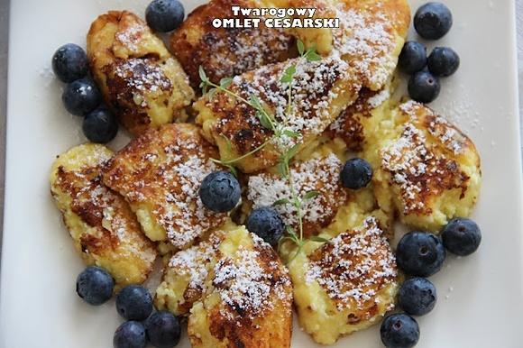 Twarogowy omlet cesarski