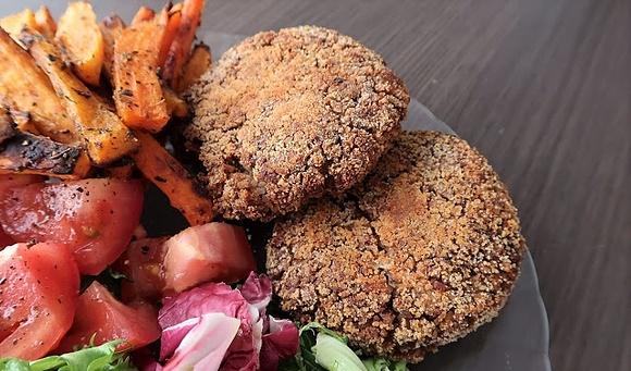 Wegańskie burgery z kaszy gryczanej