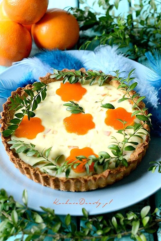 Mazurek chałwowo-pomarańczowy na Wielkanoc