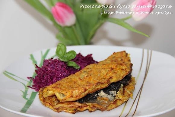 Pieczone placki ziemniaczano-dyniowe