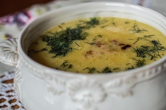 Zupa krem ziemniaczano czosnkowa