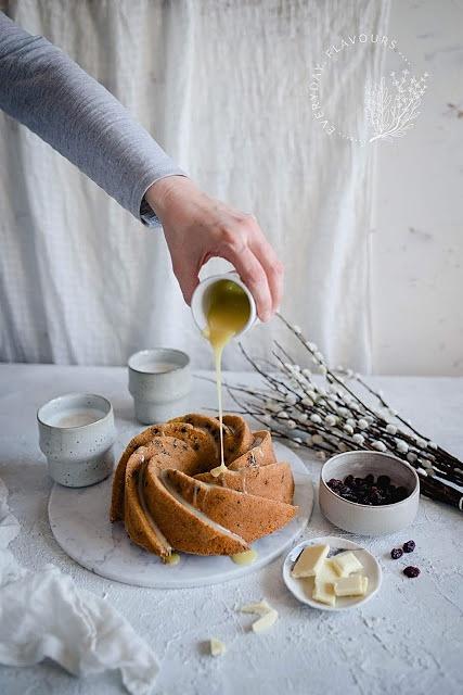 Babka pomarańczowa z żurawiną