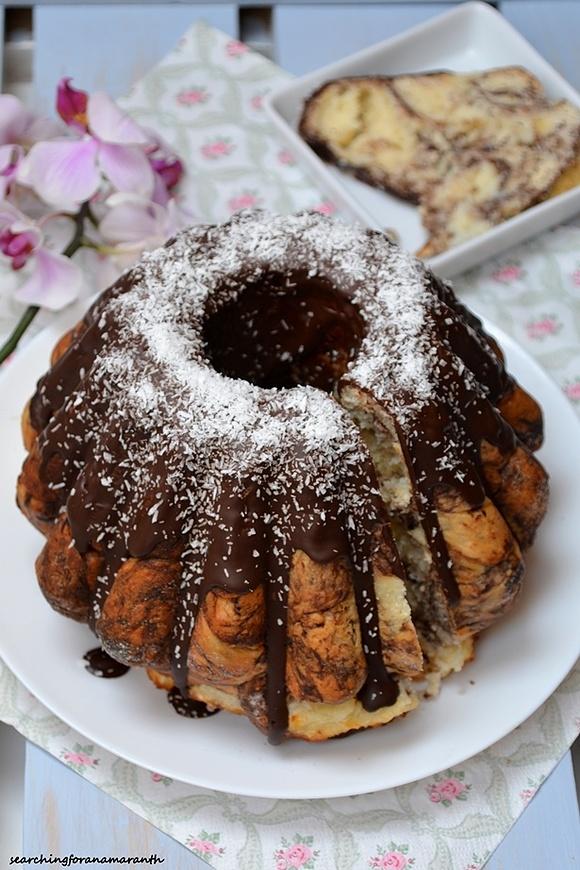 Babka drożdżowa kokosowo-czekoladowa