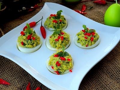 Jajka faszerowane guacamole