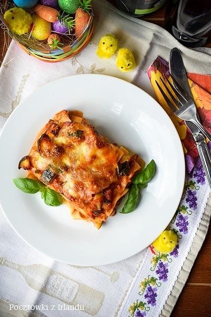 Warzywna lasagne z bakłażanem i cukinią