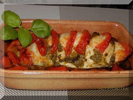 Pierś kurczaka caprese hasselback