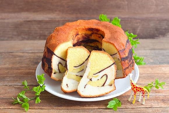 Babka Żyrafa przepis na ciasto we wzorki