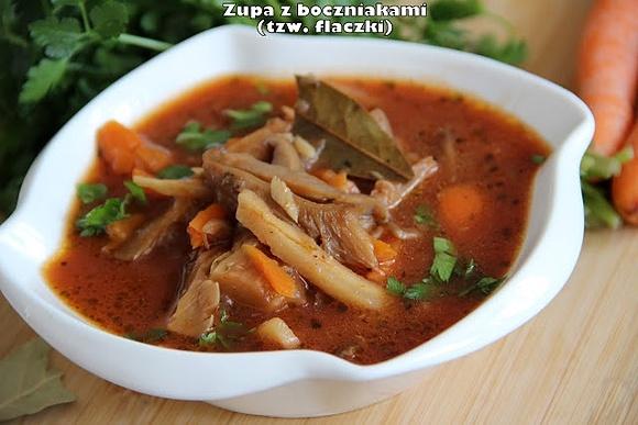 Zupa z boczniakami – wegetariańskie flaczki