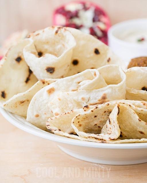 Chlebek pita bez drożdży