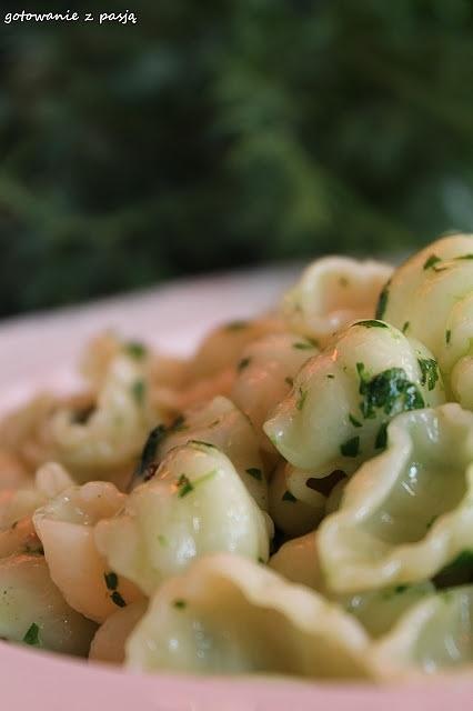 Makaron z pesto z pietruszki
