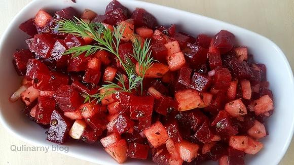 Sałatka z buraka i jabłka